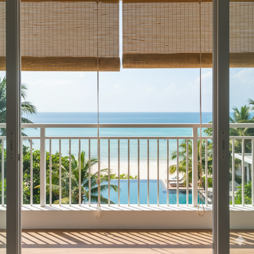 Round Bamboo Blinds