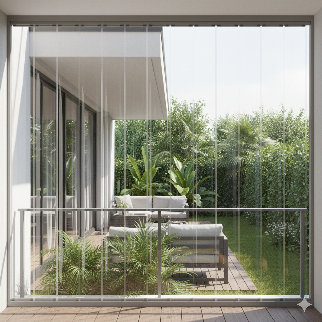 Clear PVC Blinds