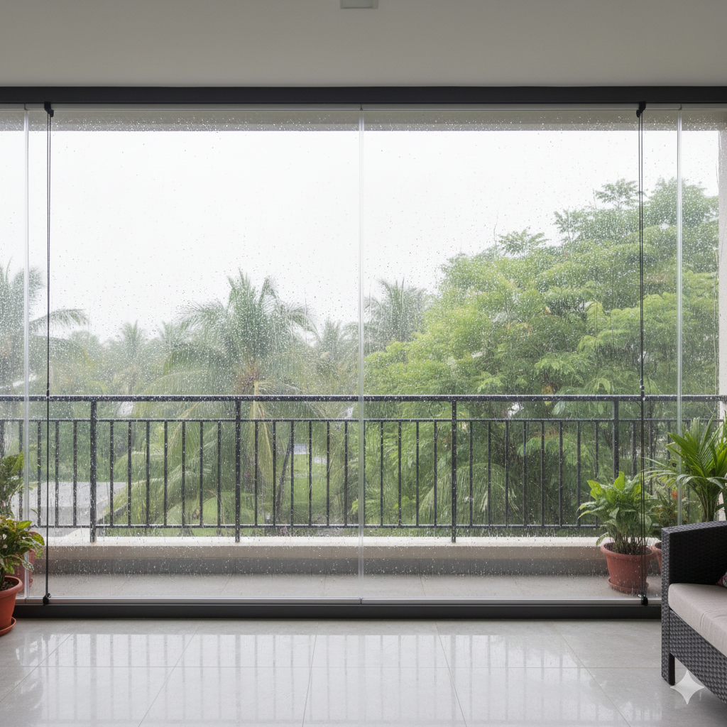 Motorized Monsoon Blinds